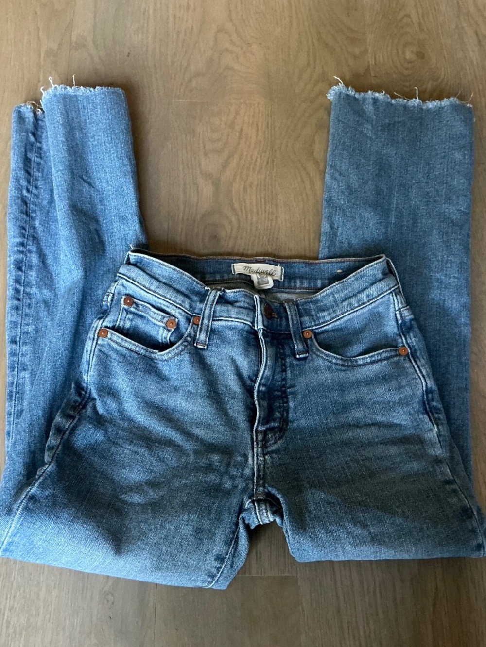 Madewell mid rise kick out jeans
